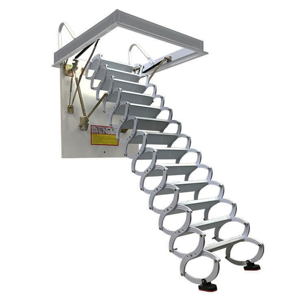 Attic Loft Ladder Pull Down Attic Ceiling Stairs 13 Steps Hidden Folding Stairs