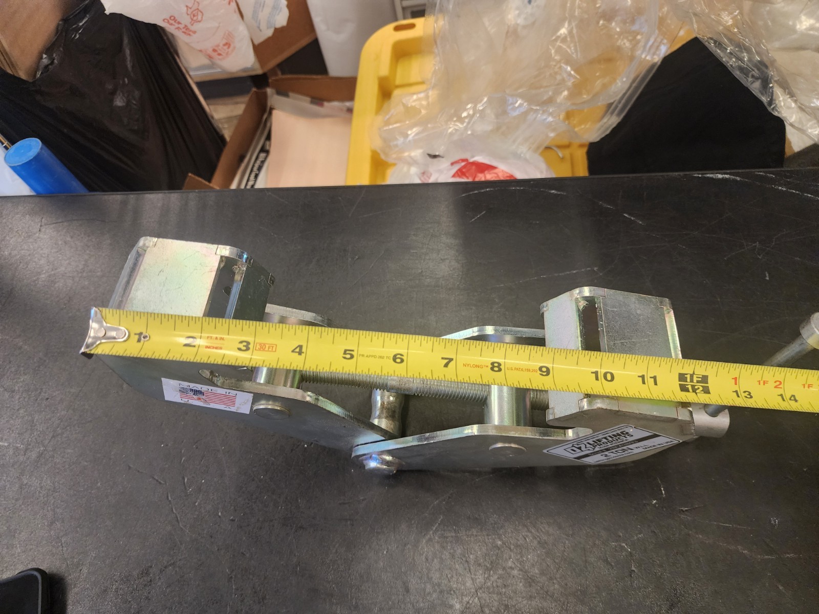 OZ LIFTING PRODUCTS OZ2BCA Beam Flange Clamp,Steel,4,000 lb 48RD40
