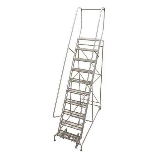 NEW! Cotterman 130 in H Steel Rolling Ladder, 10 Steps, 450 lb Load Cap!!