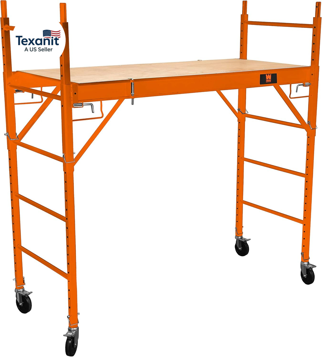 31110T Baker-Style 6.25 Ft. Multi-Purpose 1000-Pound-Capacity Rolling Steel Scaf