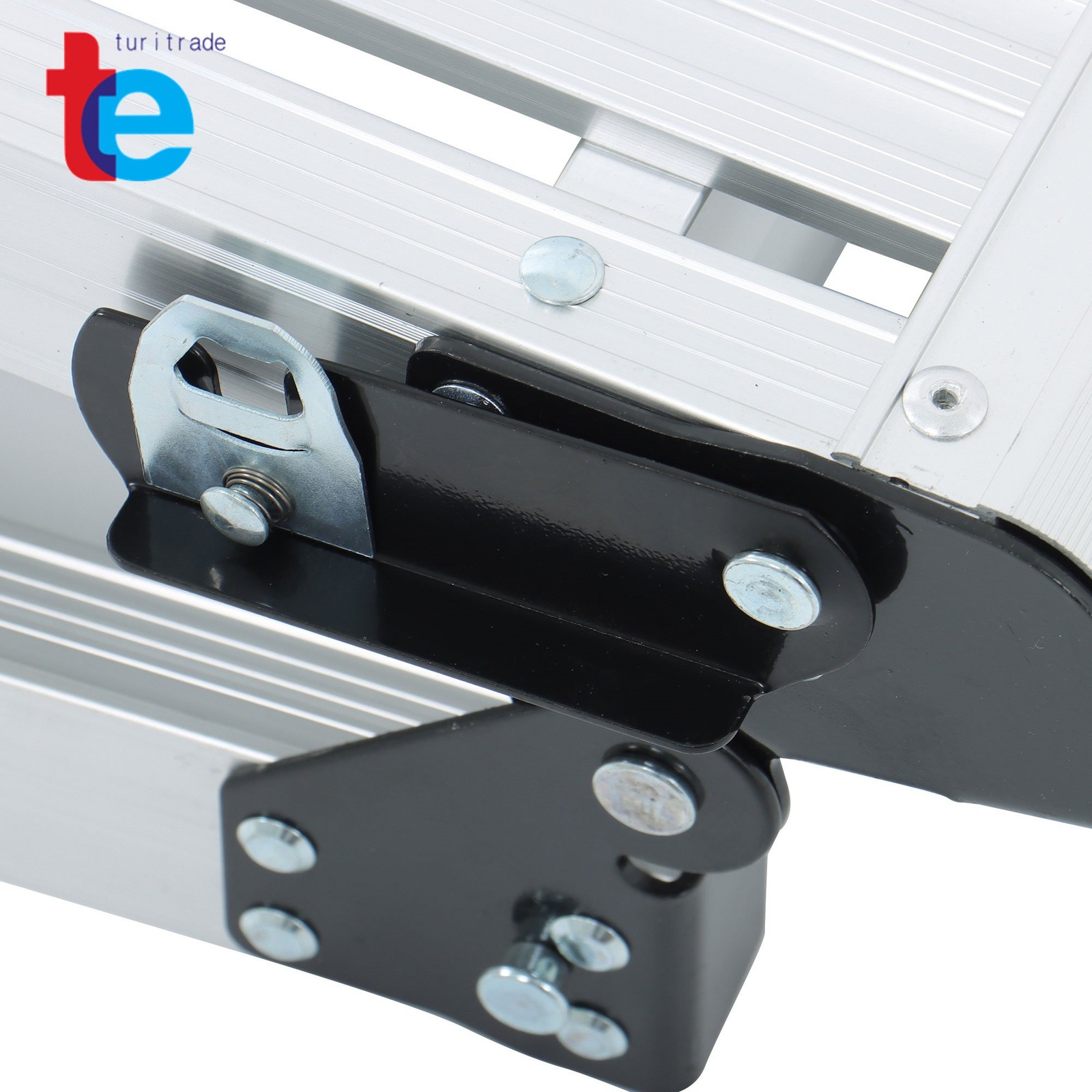 Aluminum Work Platform Ladder Drywall Folding Step Stool 330 Lbs Capacity