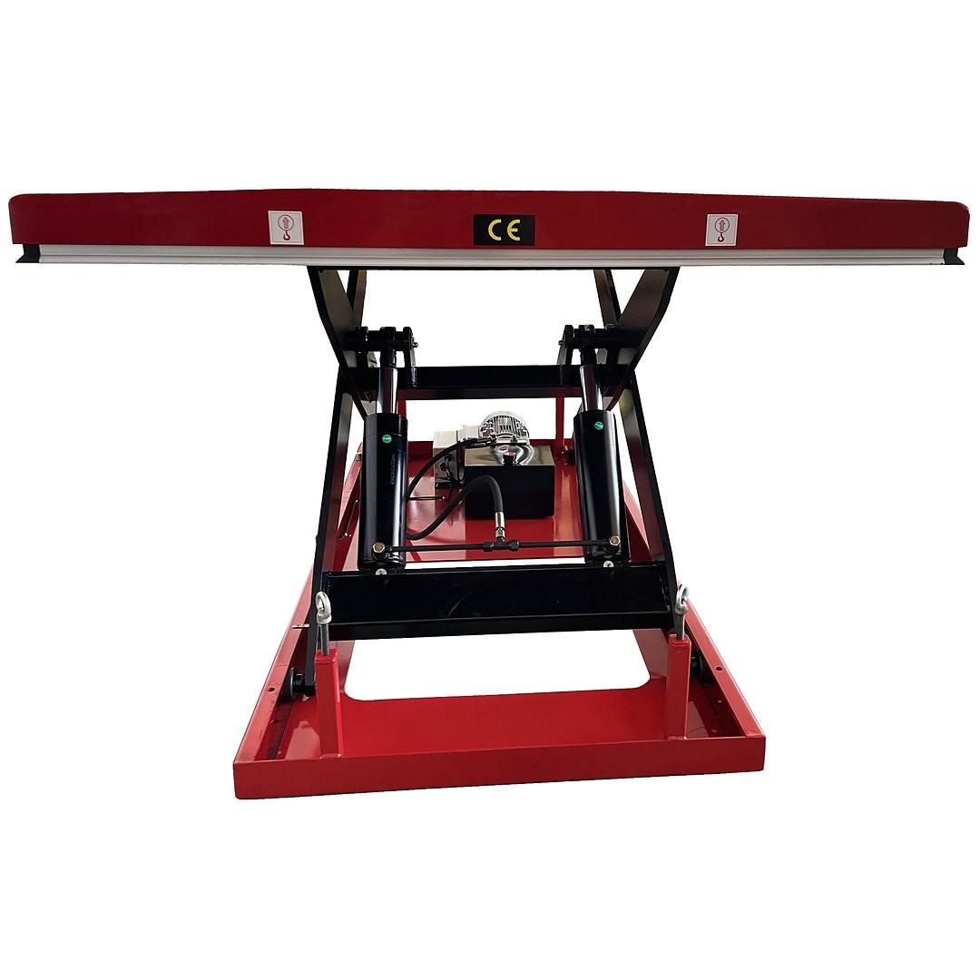 Electric Hydraulic Scissor Lift Table With Foot Pedal, 5,000 lb., 72″ x 48″