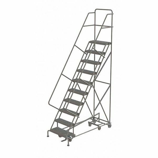 NEW Tri-Arc 136 in H Steel All Direction Ladder-10 Step Serrated-450lb Load Cap!