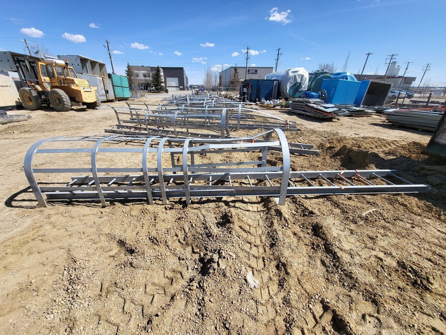 17ft. Steel Caged Ladder