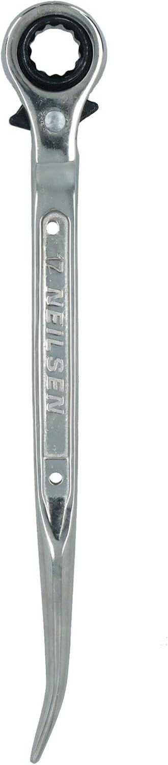 Scaffold Spanner Ratcheting Podger 2-Way Bi-Hex Ratchet 17mm 21mm Drop Forged