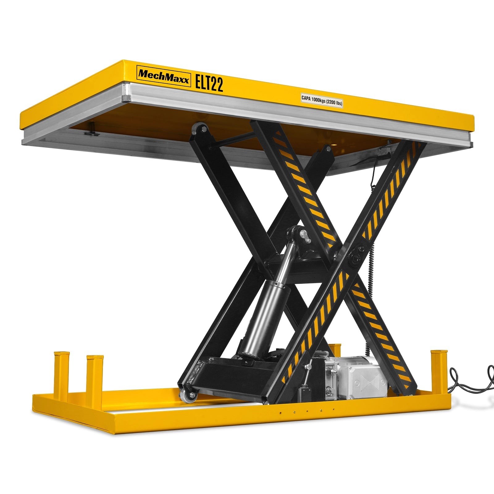 MechMaxx 2200lb Capacity Electric Hydraulic Lift Table 51.2×32.3 Platform,ELT22