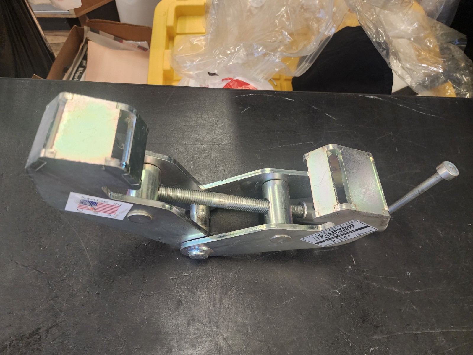 OZ LIFTING PRODUCTS OZ2BCA Beam Flange Clamp,Steel,4,000 lb 48RD40