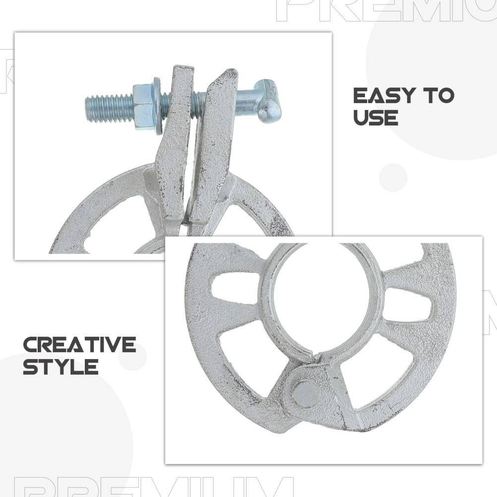 Scaffold Ring Lock Clamp with Movable Rosette, Steel Construction Round Plate