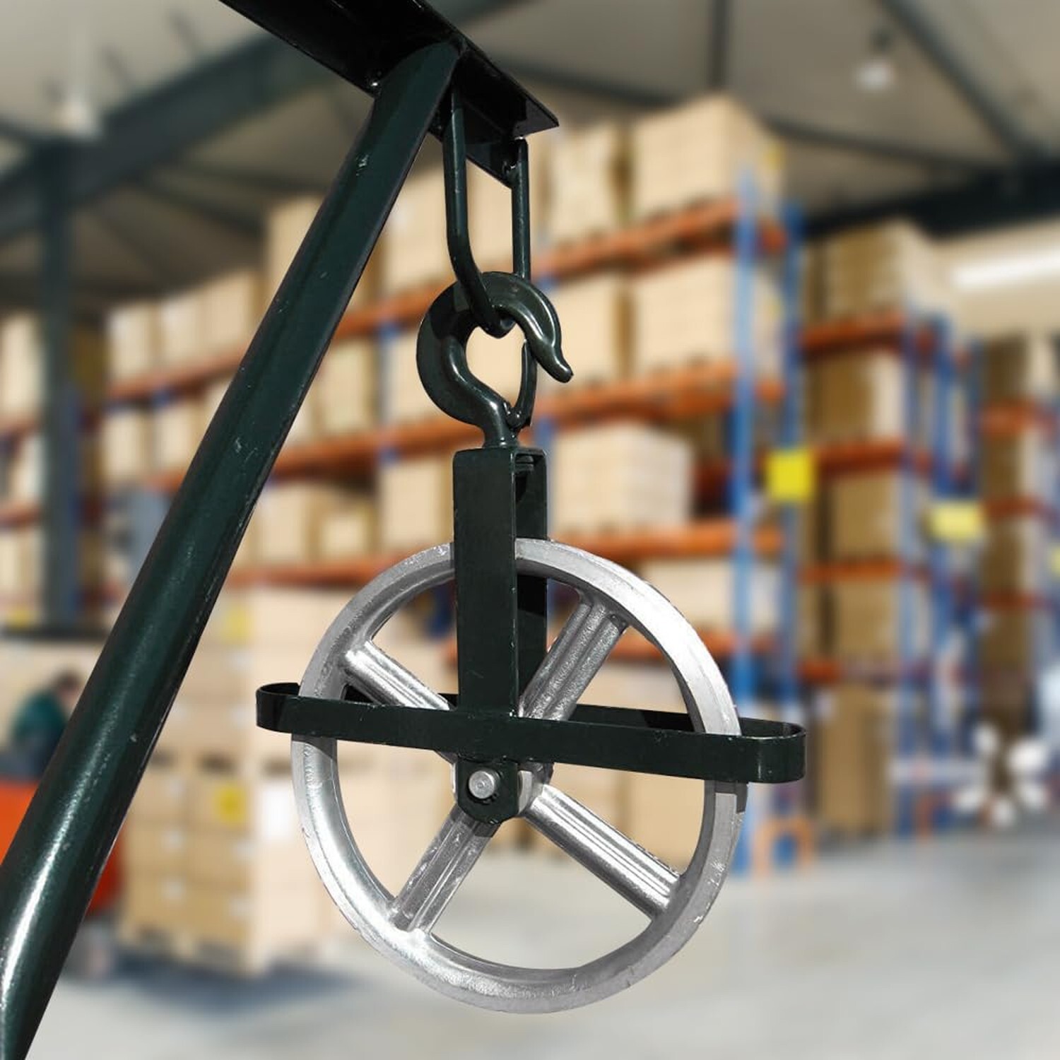 POPMOON Scaffold Hoist Pulley 12″ Scaffolding Wheels Aluminum Pul