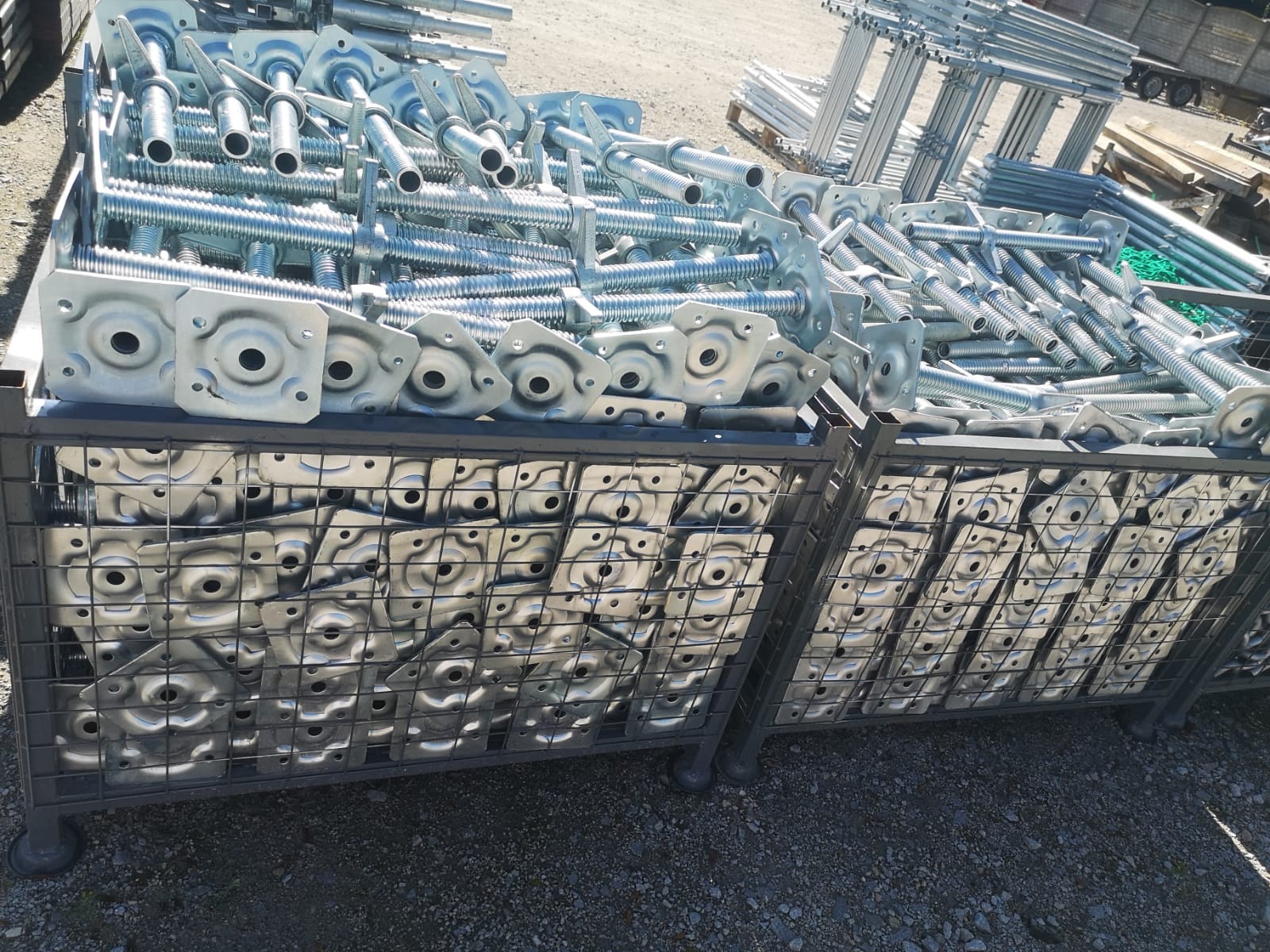 Scaffolding 72qm aluminum frame aluminum scaffolding 6x12m Alu-scaff 74
