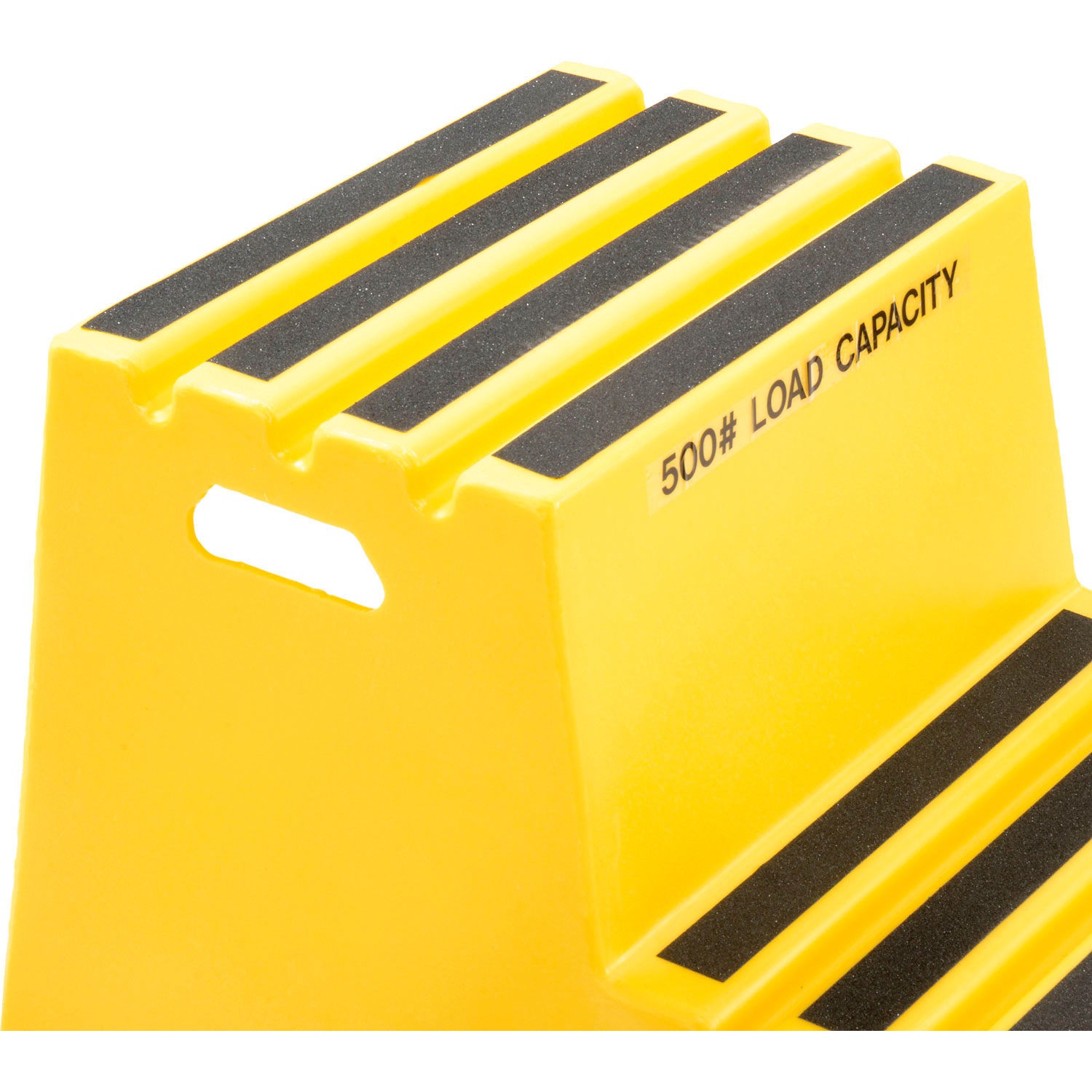 2 Step Plastic Step Stand 21″W x 24-1/2″D x 19-1/2″H Yellow