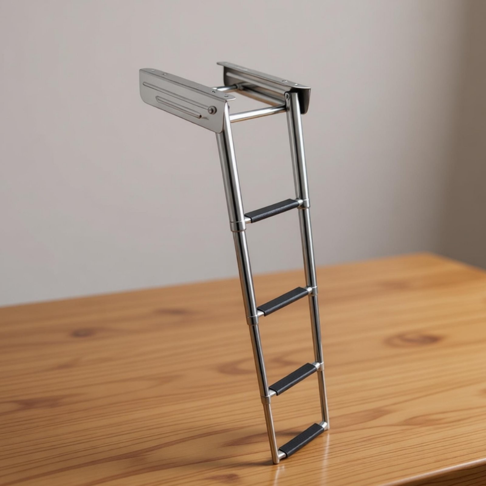 Telescoping Boat Ladder Foldable Folding Boarding Ladder Quick Quick Detach