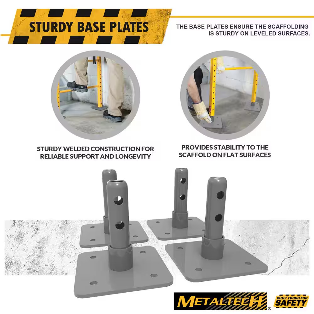 4.75 In. X 4.75 In. X 4.75 In. Steel Base Plate, Tools/Equipment for Leveling Ba