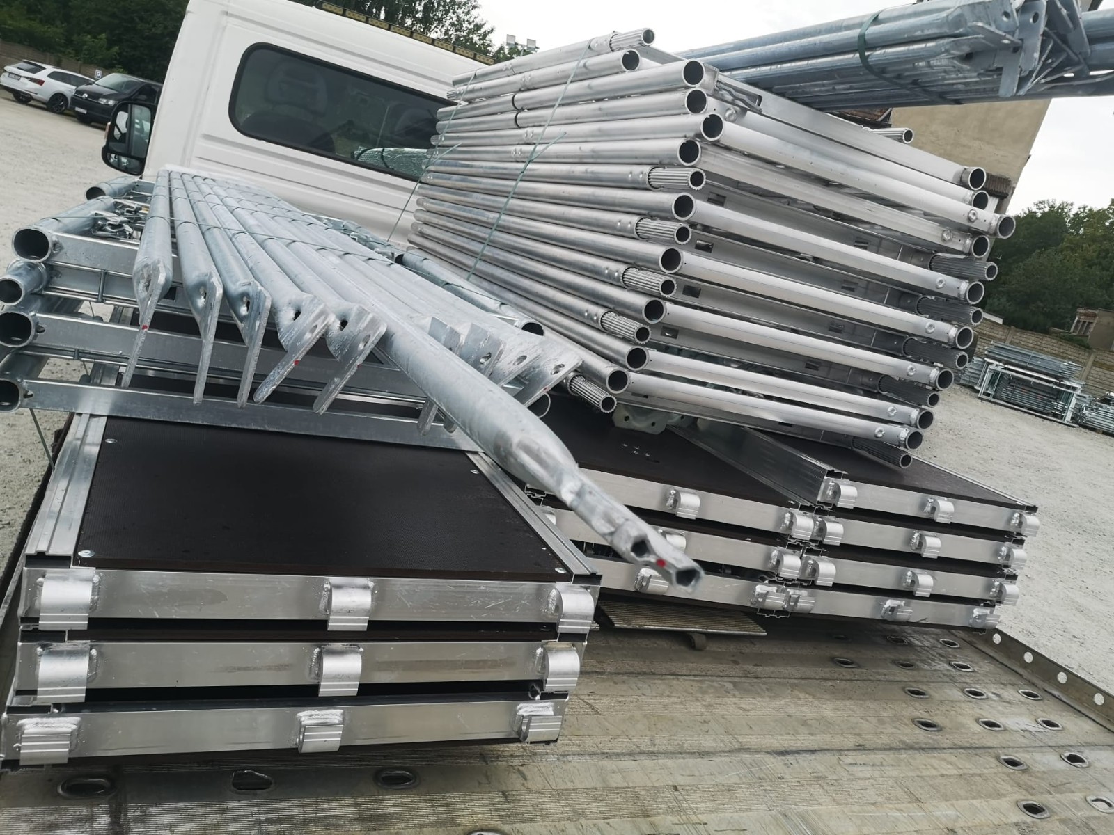 Aluminum scaffolding 10×12.5m Alu-scaff 73 scaffolding gable wall