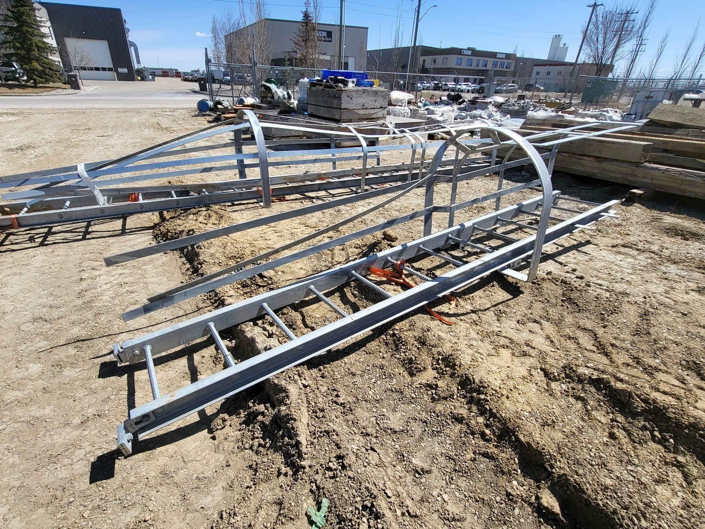 12ft. Steel Caged Ladder
