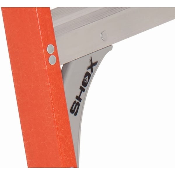 Louisville Fxp1704 6 Ft 0.25 In Fiberglass Platform Stepladder, 300 Lb Capacity