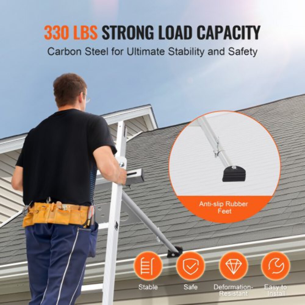 Ladder Stabilizer Adjustable Feet Extension Ladder Standoff Heavy Duty