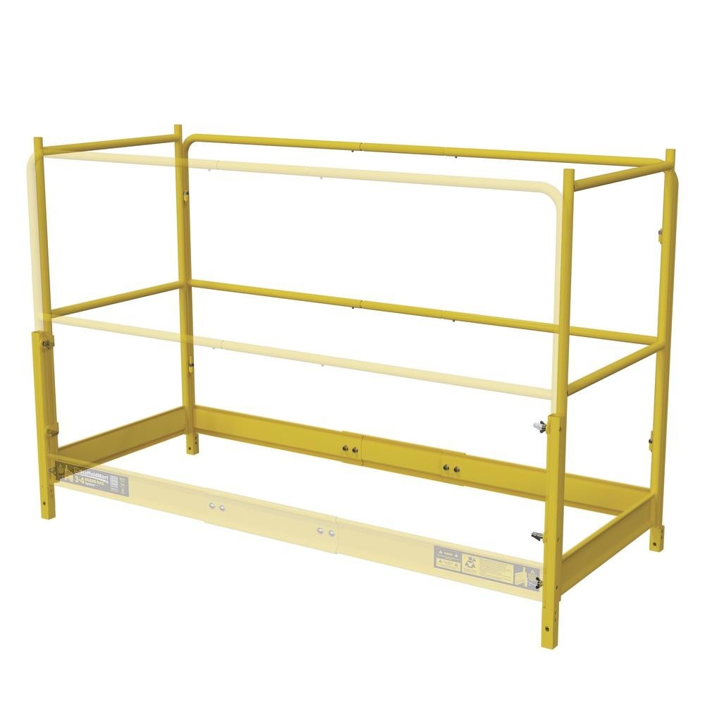 3-4 Guard Rail System Steel Scaffold Frame Adjustable Platform Support