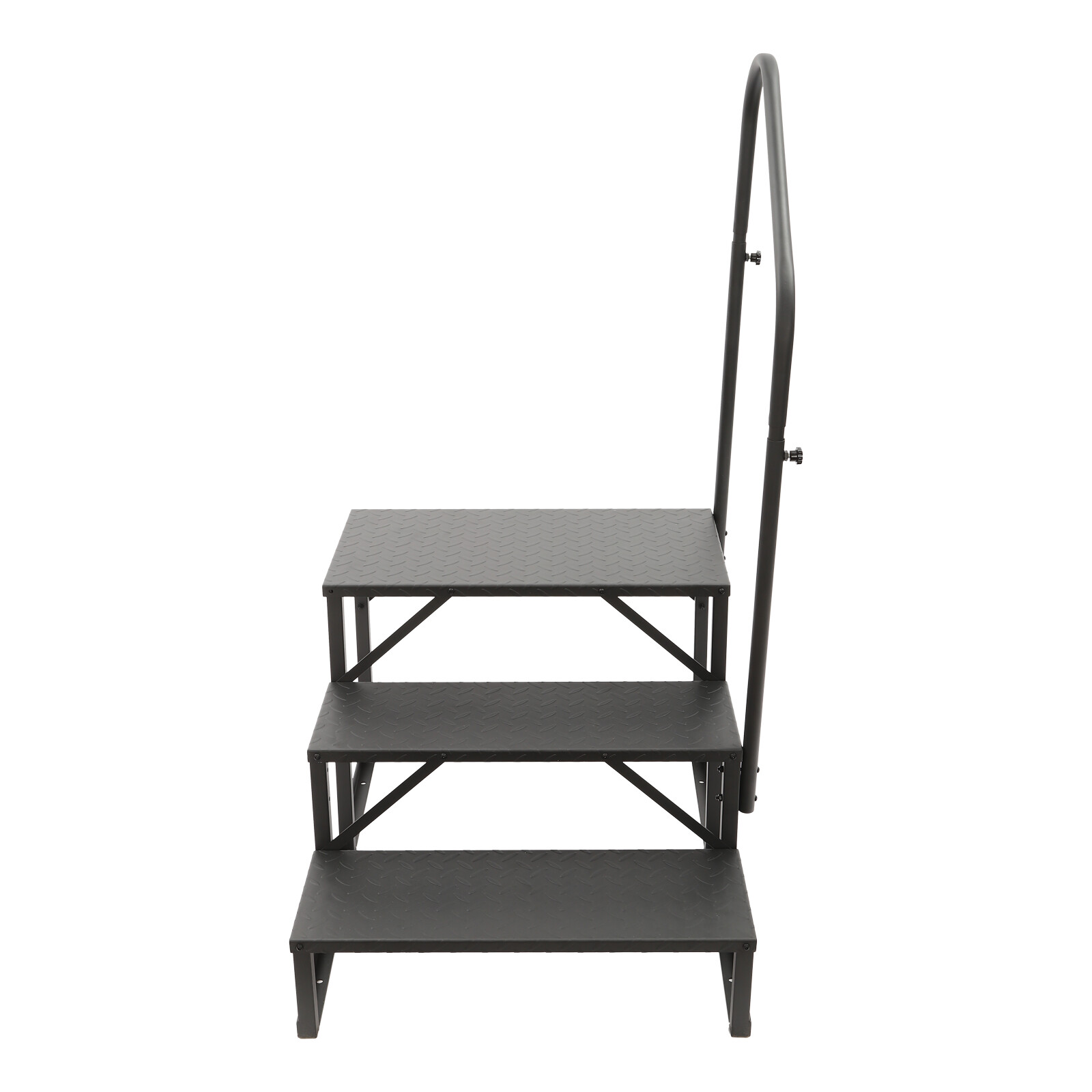 Portable Step Ladder W/ Handrails Swimming Pool Ladder Above Ground Home Decor