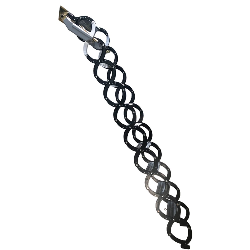 Wall Mounted Attic Loft Ladder Loft Wall Ladder Attic Black Folding 12 Steps