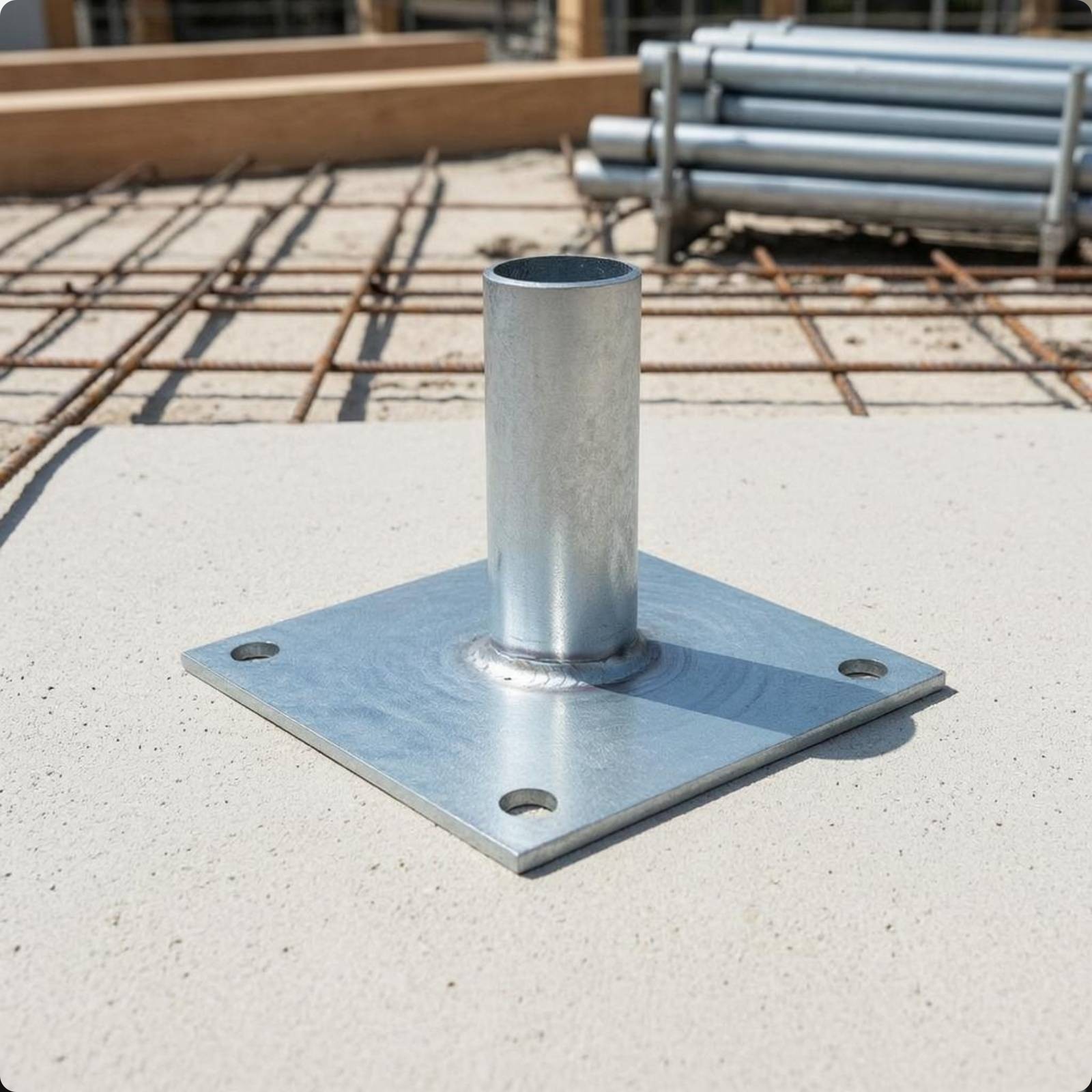 Galvanized Scaffold Socket Base Fused Galvanized Scaffold Base Plate