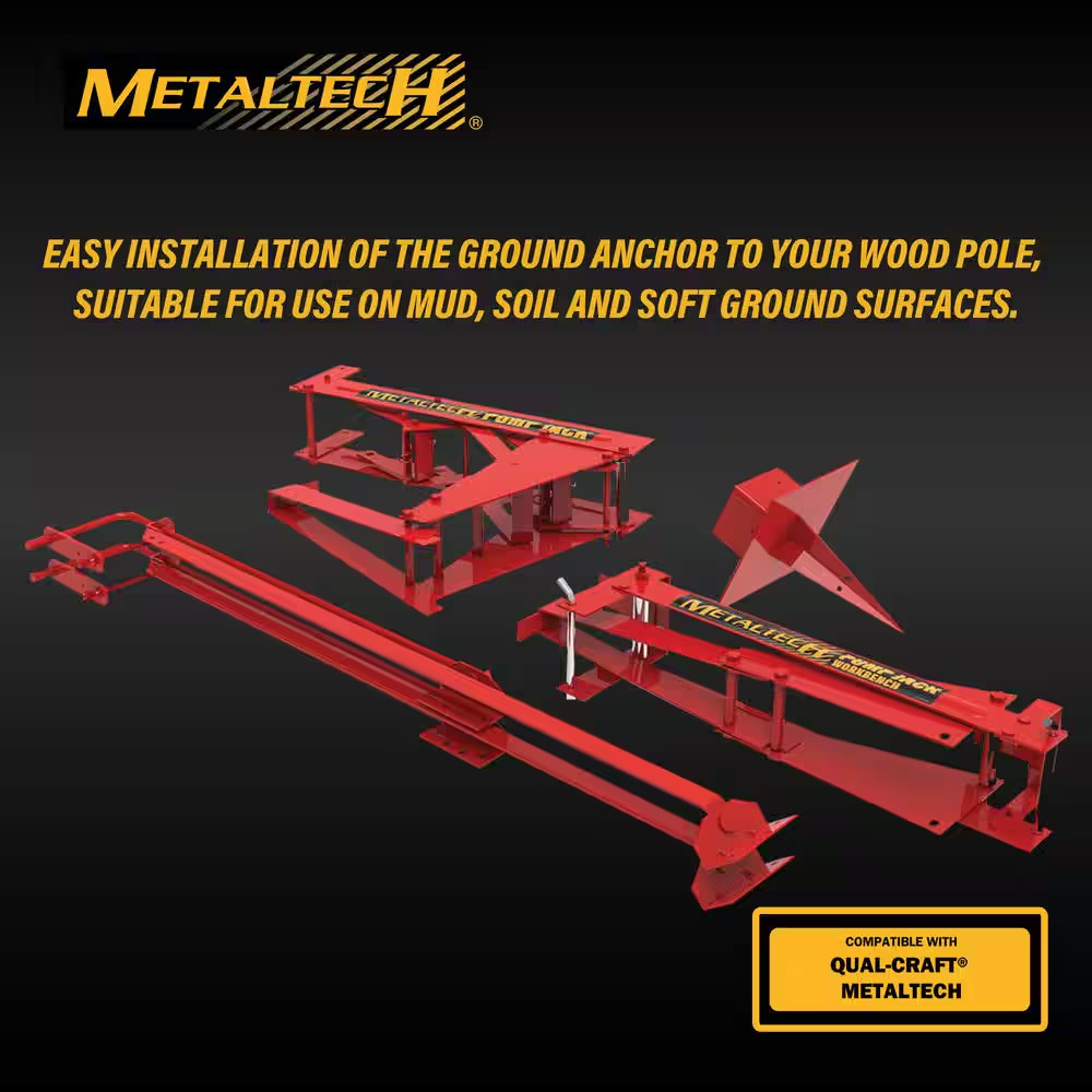 30 Ft. Steel Pump Jack Scaffolding System Single-Pole Kit with Workbench, Brace,