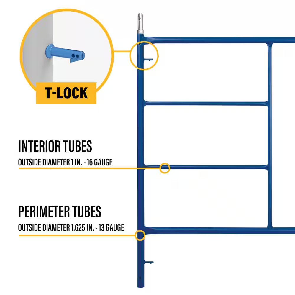 5 Ft. X 5 Ft. Blue Standard Mason Scaffold Frame