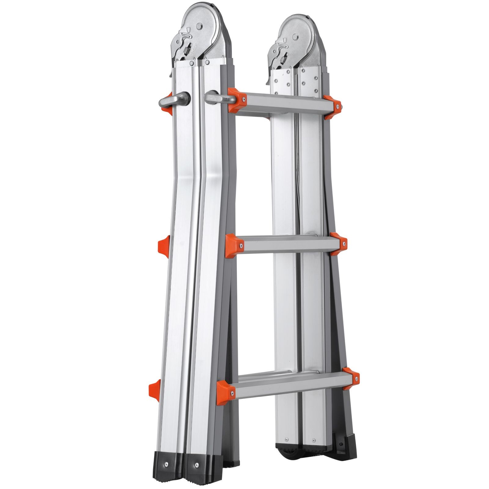 9.5 ft telescoping aluminum A – frame ladder, 330lb capacity, portable