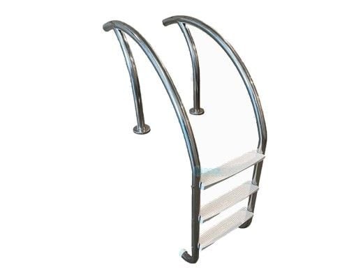 Global Pool Products GPP-MLD-3ST-SS-G Ladder 3 Steps 0.065″ Wall SS 20″ Anchor