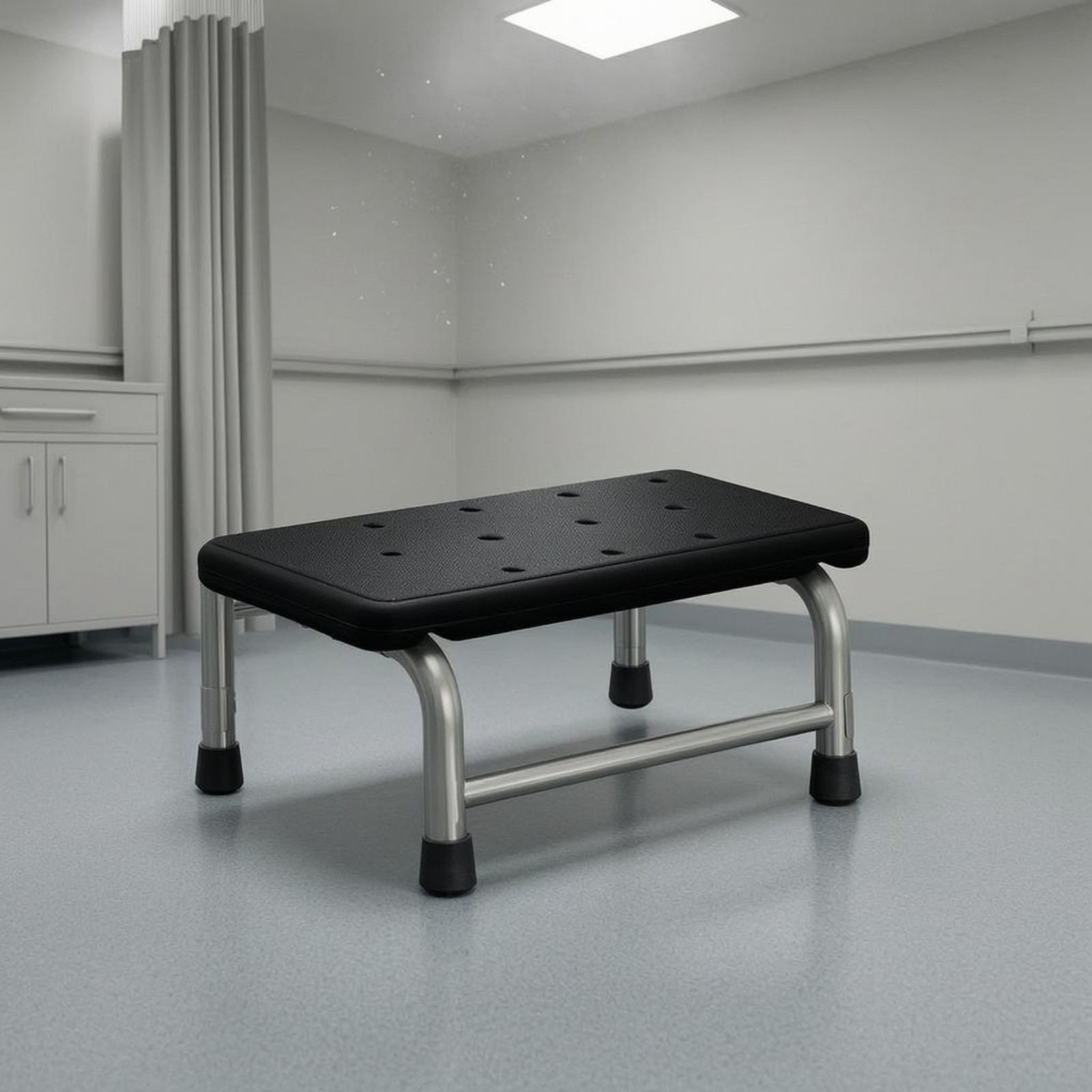 Medical Footstep Stool Stainless Steel Medical Care Furniture Cylindrical Legs