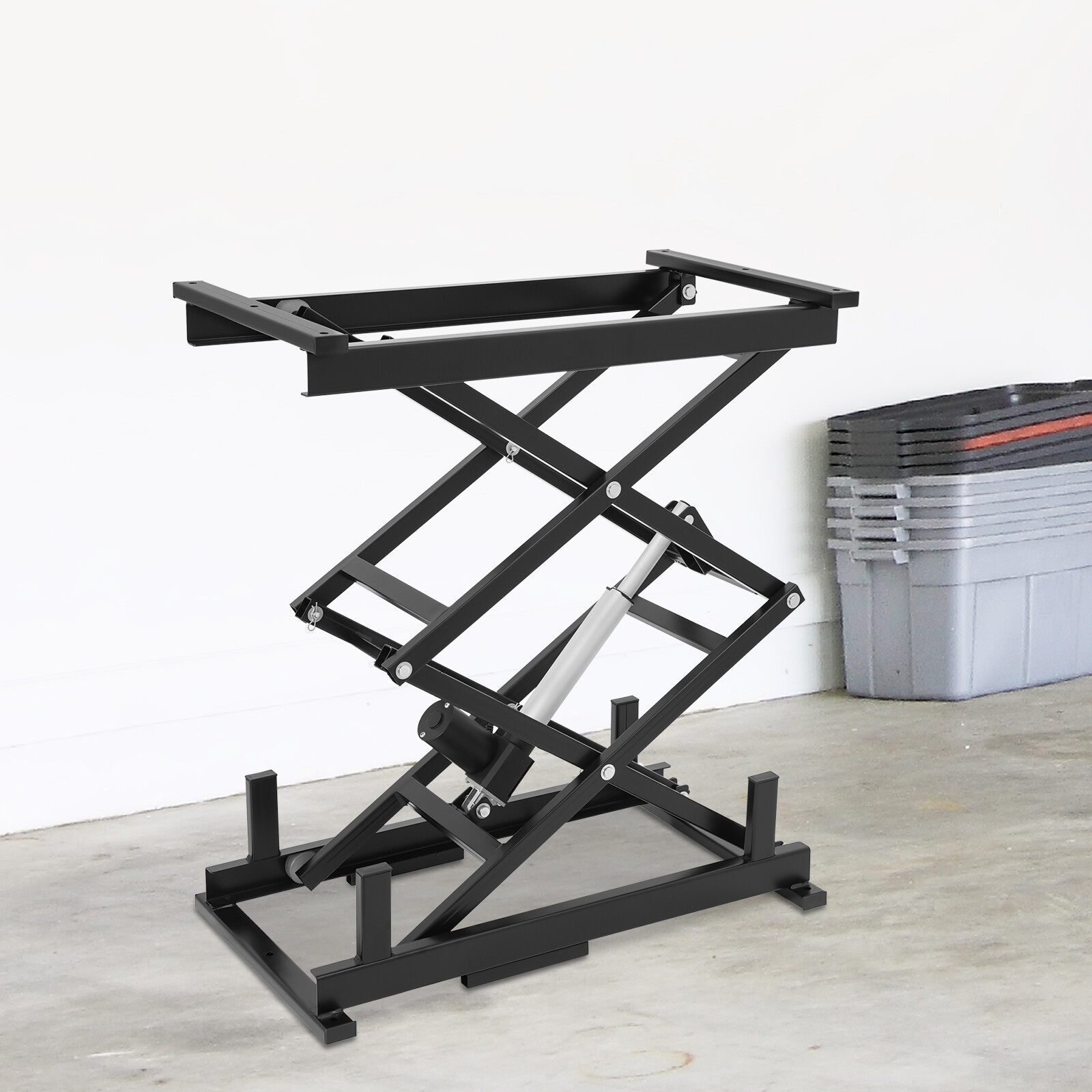 Electric Scissor Lift Table For Material Handling Transportation 63.5kg/140lbs