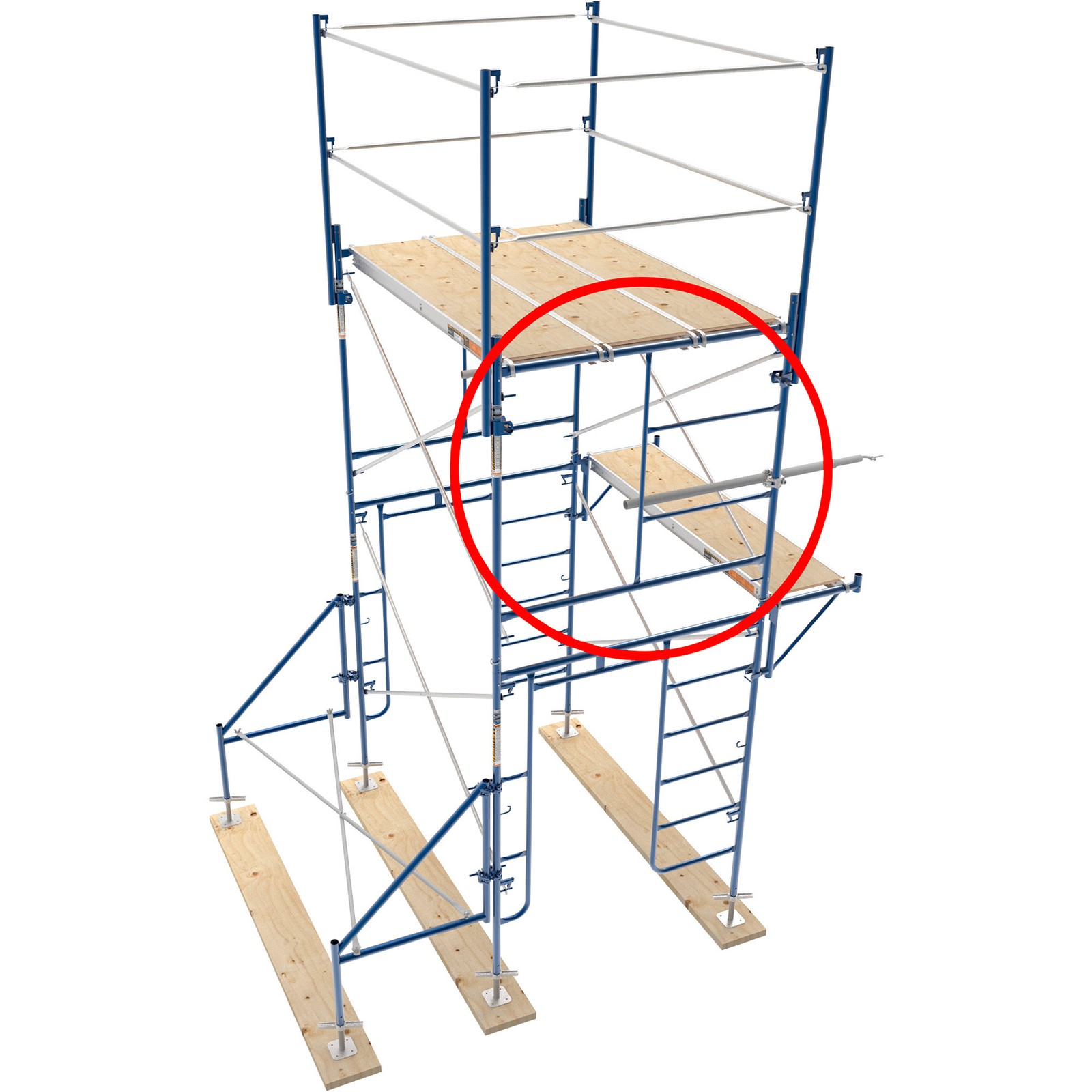 Metaltech Mason Scaffold Frame Section, 60In.W x 60In.H, Model# M-MF6060PS-A