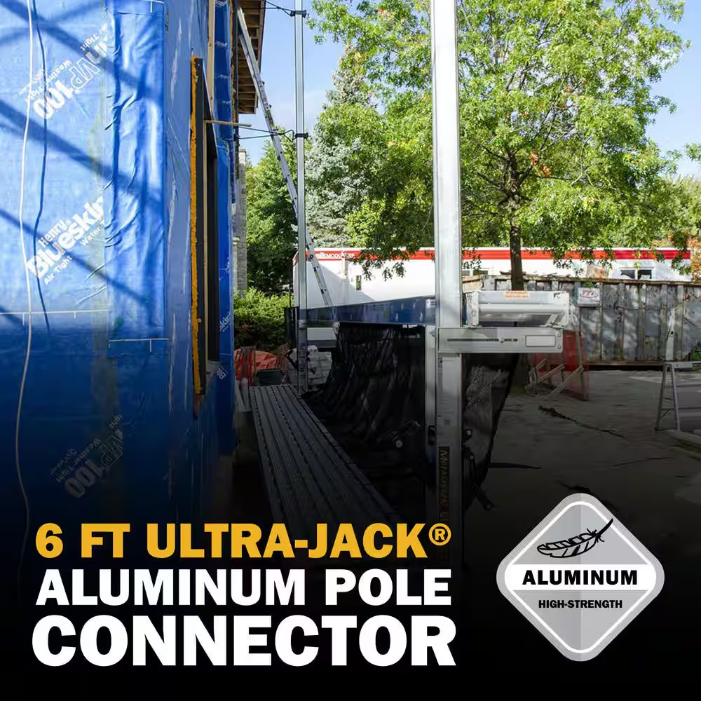 Ultra-Jack 6 Ft. Aluminum Pole Connector for the Ultra-Jack Aluminum Scaffolding