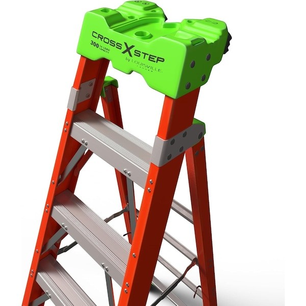 Louisville Fxs1506 6 Ft Fiberglass Stepladder, 300 Lb Capacity