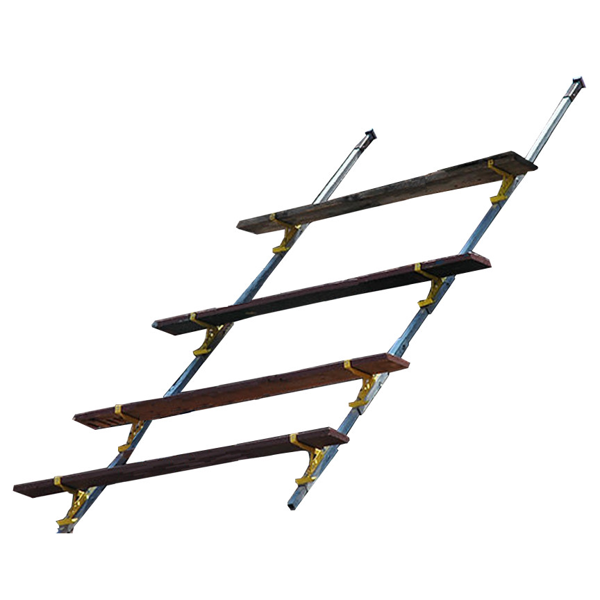 Steep Slope Scaffold System for Roofs with 8/12 to 14/12 Pitch – OSHA Compliant