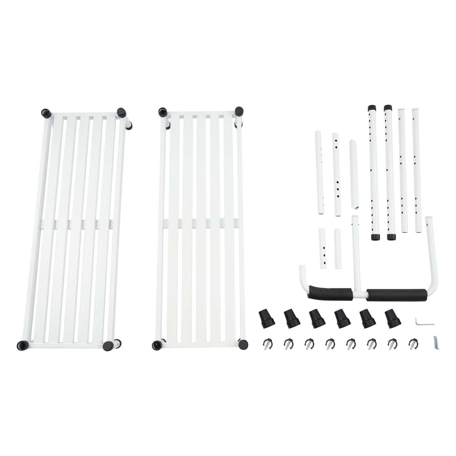 Two-rung Ladder‌ White Step Stool with Handle