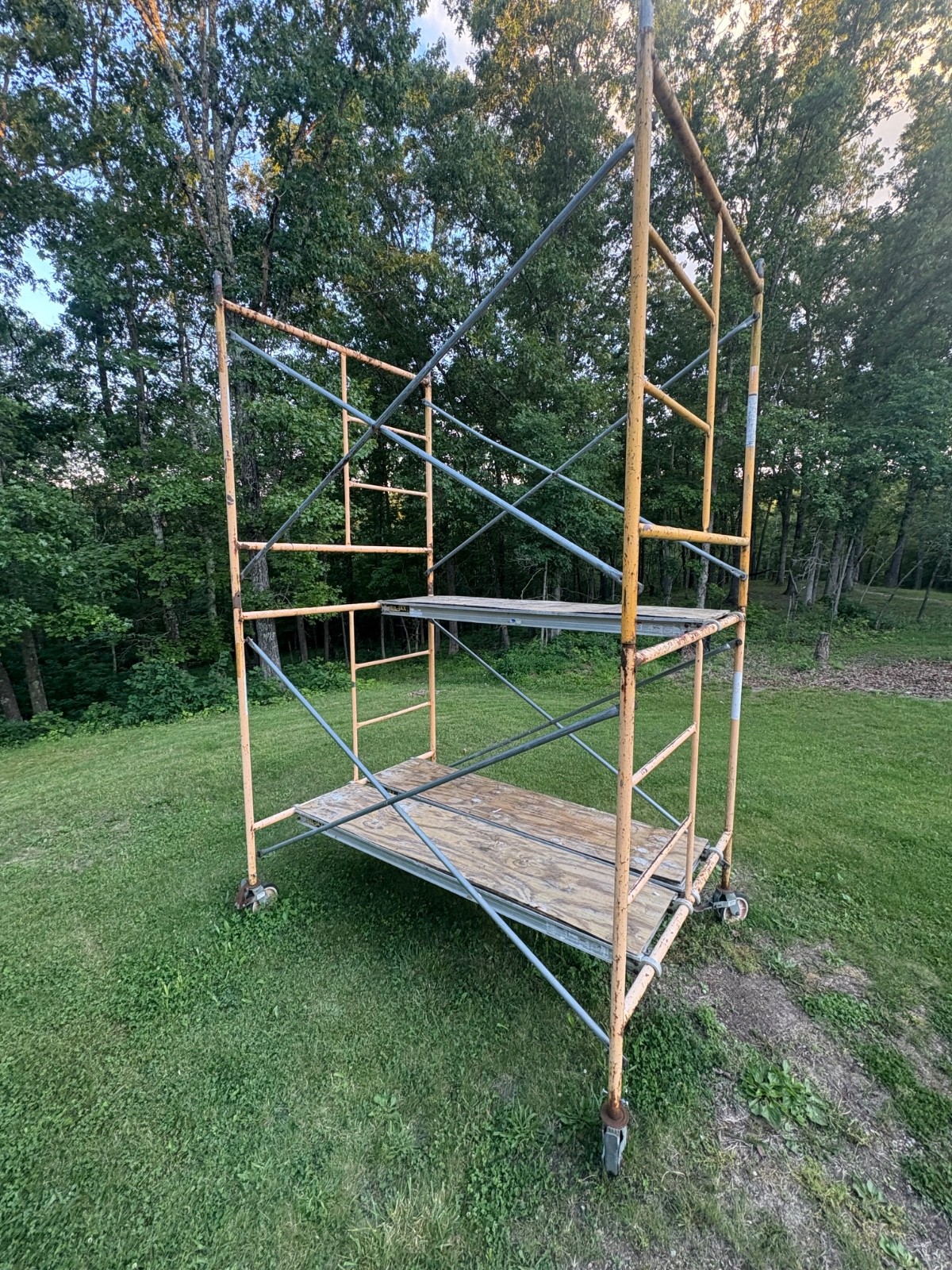 Used Biljax 2 tier tower scaffolding tower
