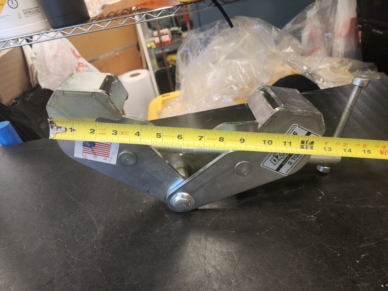 OZ LIFTING PRODUCTS OZ2BCA Beam Flange Clamp,Steel,4,000 lb 48RD40