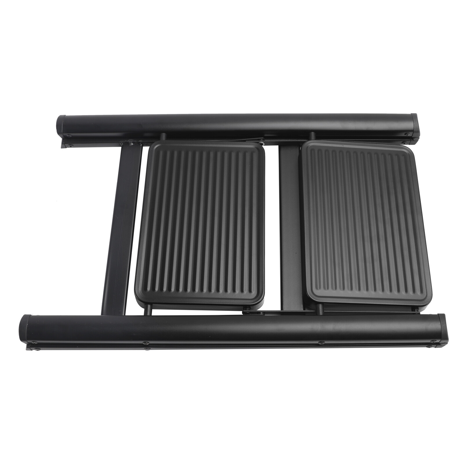 Stepladder, 2 Tiers, Foldable, Aluminum, Wide, Lightweight, Compact, Ladder E0
