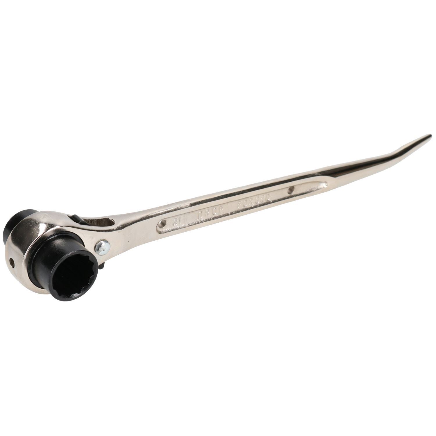 Scaffold Spanner Ratcheting Podger 2 Way Bi-Hex Ratchet 19mm And 21mm Scaffolde