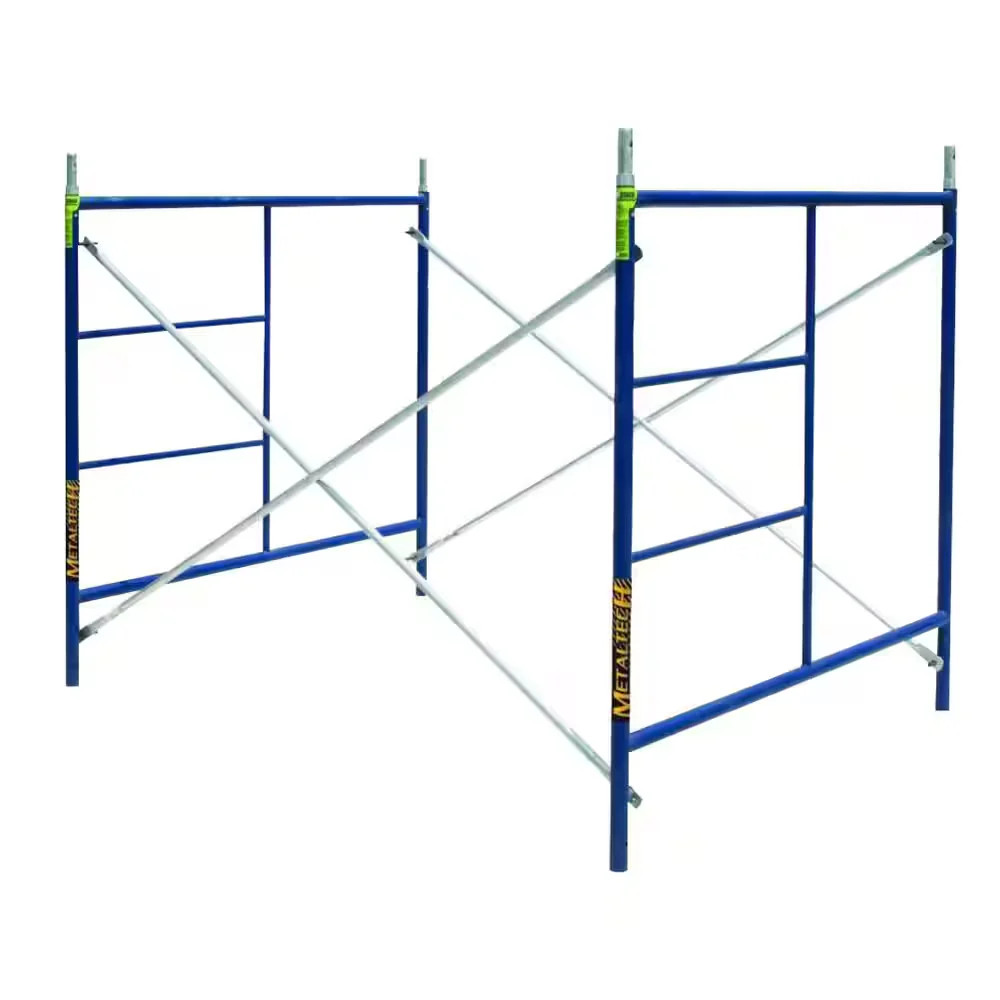 Saferstack Scaffold Section 1-Story Frame Set w/ Galvanized Cross Braces 5 x 7