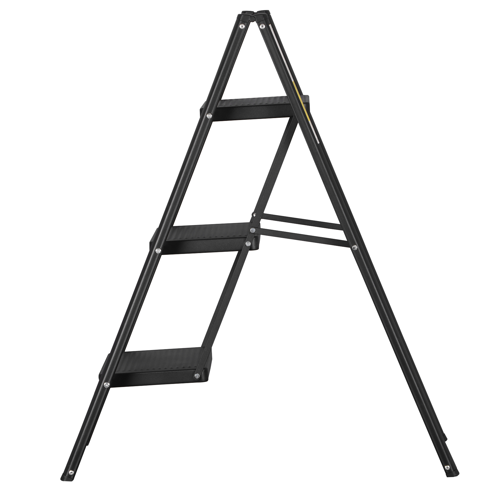 3 Step Ladder Handgrip Folding Step Stool Ladders Anti-Slip Wide Pedal Safety