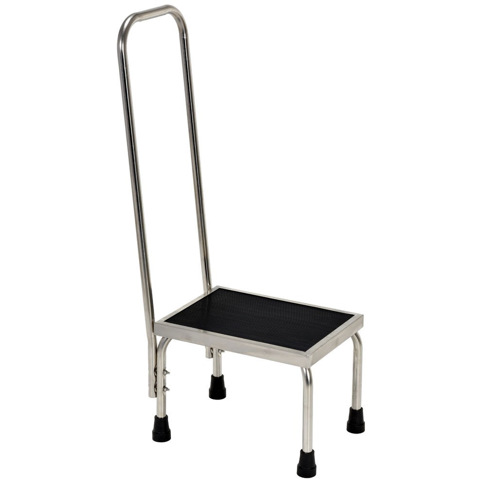 Vestil Stainless Steel Step Stool With Handle – 15″L x 11″W x 37″H