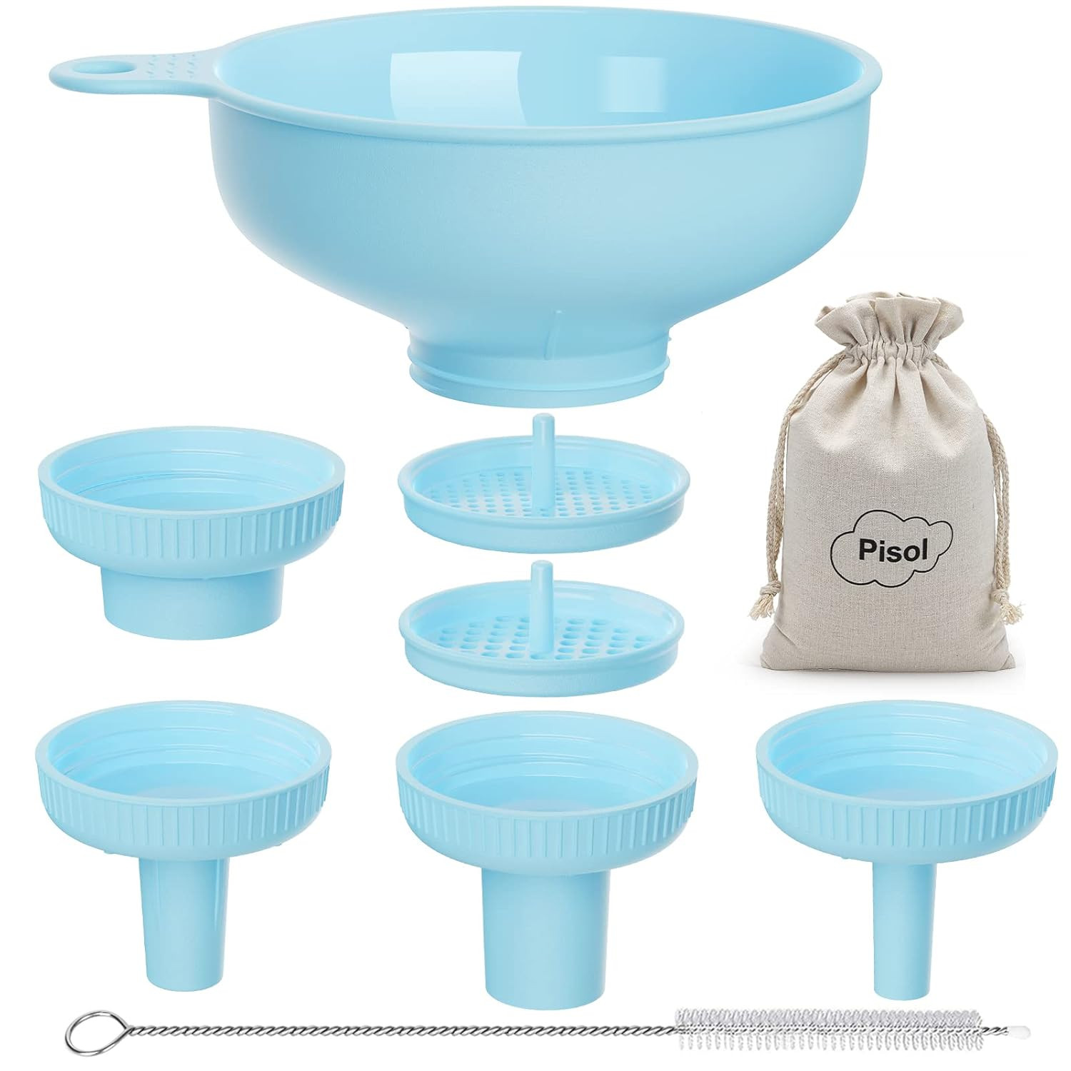 Wide Mouth Versatile Funnel, Canning Funnels for Kitchen Use, Food Grade Plastic