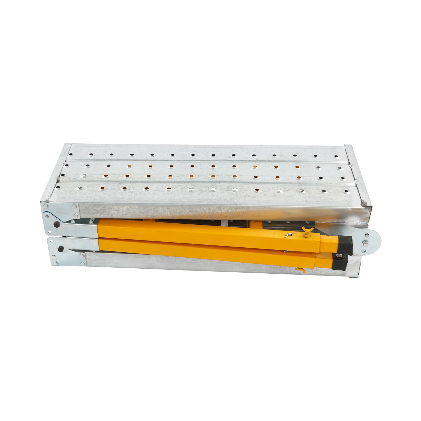 Portable Work Platform Adjustable Q235 Steel With Folding Legs Garage/office
