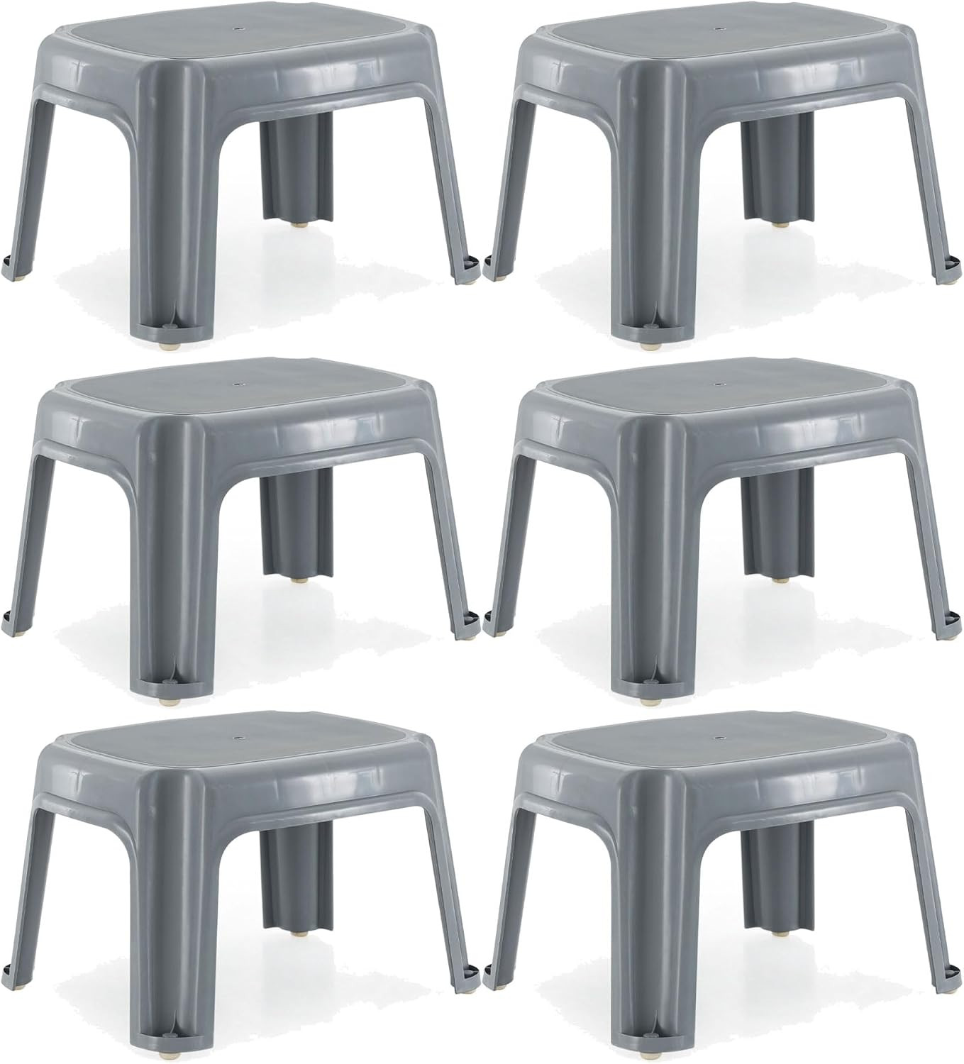 9.5″ Portable Step Stool – 6 Pack for Kitchen, Bathroom & Garage Use