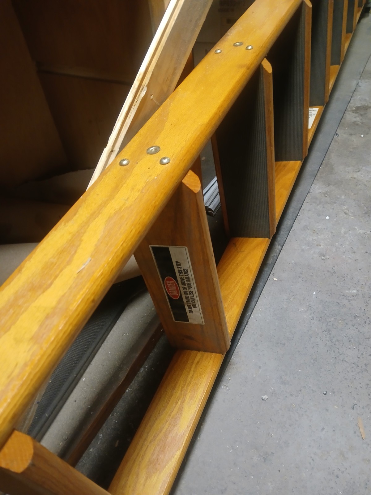 Putnam ROLLING Solid Wood Warehouse/Library LADDER