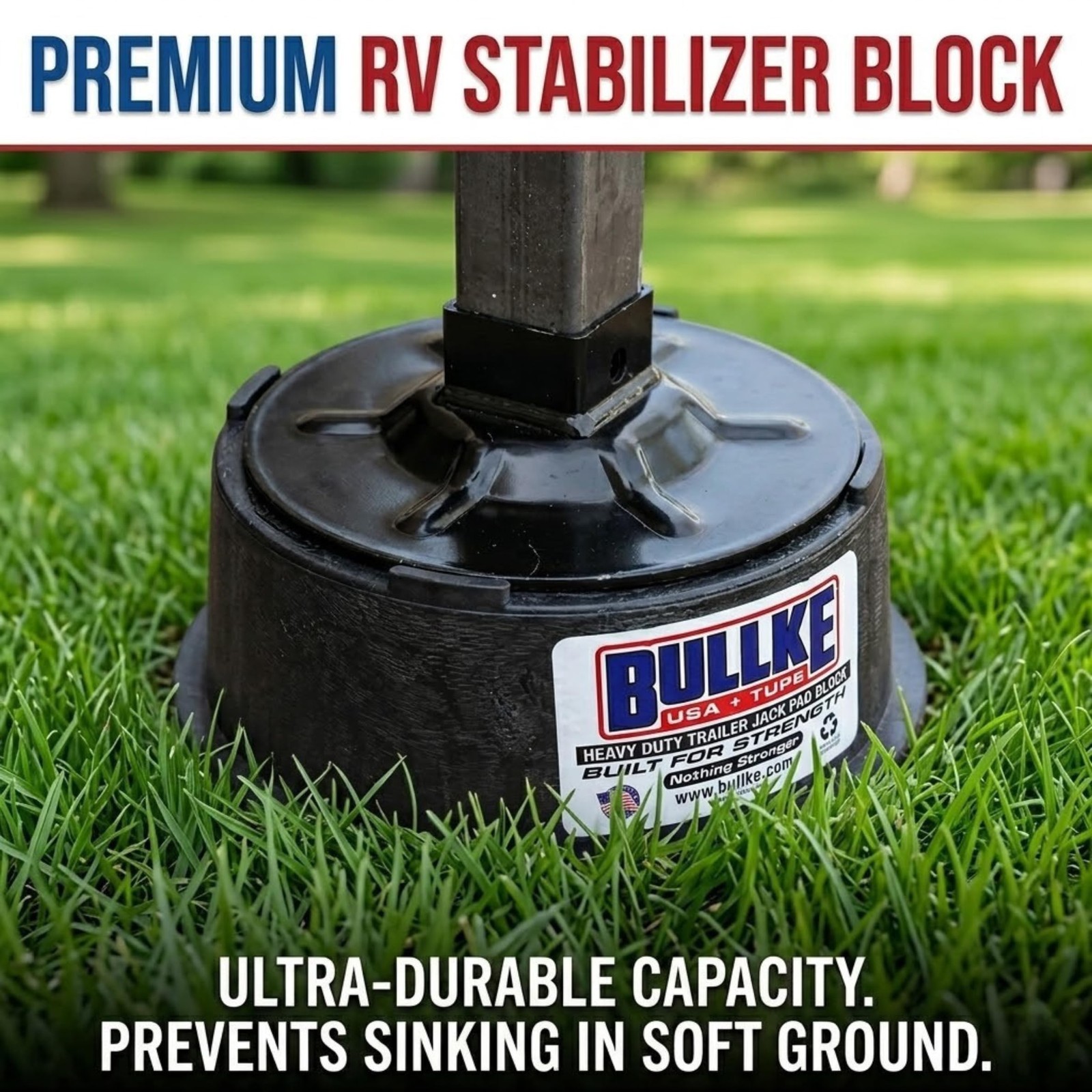 USA-Made Trailer Leveling Blocks – for RV and Camper,Heavy Duty Jack Pads, St…