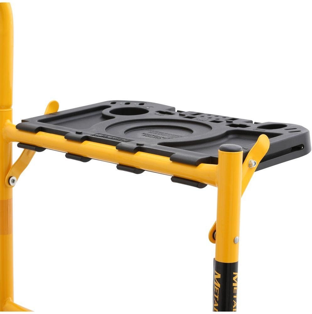 Job Site Rolling Scaffold Platform 900 lb Load Capacity Heavy Duty Tool Shelf