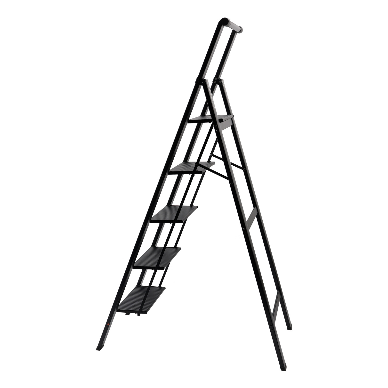 5 Step Ladder, Foldable Step Stool, Aluminum Step Ladder with Anti-Slip Pedal E4
